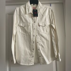 Levi's White Denim Shirt